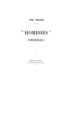 Image illustrative de l’article Hombres (Verlaine)