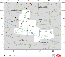 Iota Piscium is de ster iota van het sterrenbeeld Vissen (Pisces)