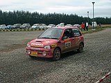 Subaru Vivio in de Rally Hokkaido 2002