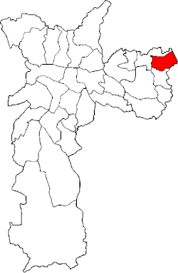 Location of the Subprefecture of Itaim Paulista in São Paulo