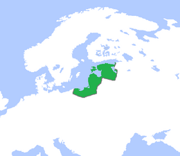 Stato monastico dei cavalieri teutonici - Localizzazione