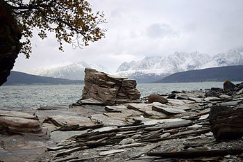 English: A siedi (worshiped stone) Tromsø Troms, Tromsø Photograph: Siri Uldal Licensing: CC-BY-SA-3.0