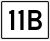 State Route 11B marker