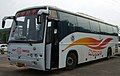 A Volvo coach of the Karnataka State Road Transport Corporation