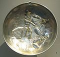 43: Silver plate showing Shapur II