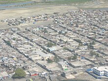 Aerial view of homes