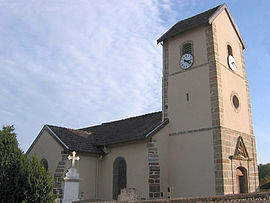 The church in Dommartin-lès-Vallois