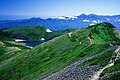 Shirouma-ōike (Shirouma Big Pond), (白馬大池) seen from Mt. Korenge