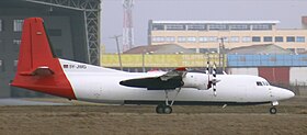 L'avion Fokker 50 immatriculé 5Y-JWG impliqué dans le crash ici en 2022
