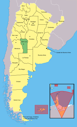 Location of San Luis