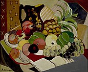 Agnes Weinrich, Still Life, 1920, oil on canvas, 17 x 22 inches