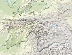 Sarazm trên bản đồ Tajikistan