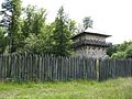 Limeswachturm Wp 3/15 am Kastell Zugmantel bei Taunusstein, Strecke 3 (Taunuslinie), Hessen.