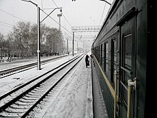 纳济瓦耶夫斯克火车站4月之雪