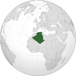 अल्जेरिया-अवस्थिति (dark green)