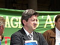 Jean-Luc Mélenchon. Gare Saint-Lazare, Paris, France.