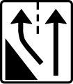 Start of extra lane