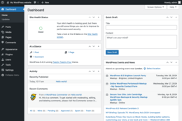 Dashboard di WordPress 6.4