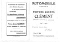 1901 - Voiture-Clément-Panhard (VCP): Complete user manual and new bodywork.