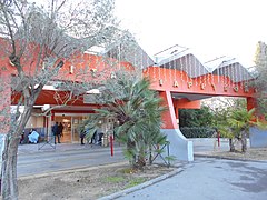 Entrée principale de l'hôpital Lapeyronie.