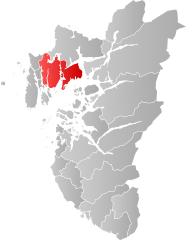 Lage der Kommune in der Provinz Rogaland