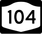 NY 104 shield