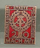 Ehrenplakette (Form 1969 zum 20. Jahrestag der DDR)