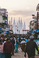 Basilica of Our Lady of Good Health in Velankanni, Tamil Nadu