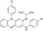 Structural formula of clofazimine