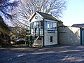 The preserved signal box at Hawkhurst