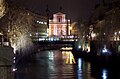 Center of Ljubljana with Annunciation Church in the background