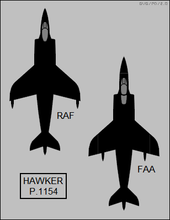 Plan views of two jet aeroplanes