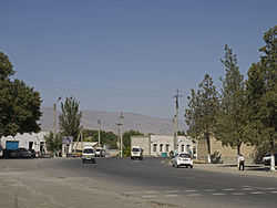 The Zarafshan Range from the center of Kitab