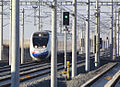 An HT65000 EMU on the line.