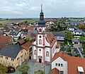 * Nomination Catholic parish church of St. Kilian in Untertheres, aerial view --Ermell 08:37, 4 November 2024 (UTC) * Promotion  Support Good quality. --George Chernilevsky 08:53, 4 November 2024 (UTC)