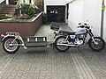 Yamaha SR500 mit Eigenbau-Nachläufer