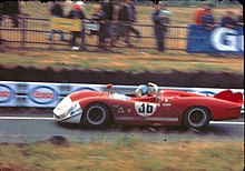 Alfa Romeo T33 of de Adamich/Courage during the race. It retired due to engine problems.