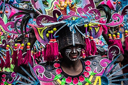 Woman at Kalibo Ati-Atihan Festival by Elisolidum