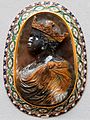 Portrait of an African king. Agata cameo, second half of the 16th century; gold and enamel mount