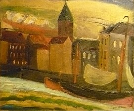 De haven van Oostende, ca. 1922