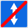 5.36 End of reversible lane