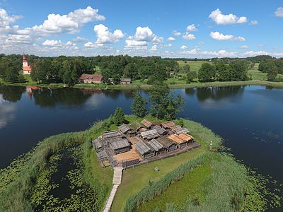 Āraiši lake dwelling site, by Edgars Šulcs