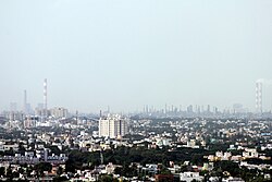 Manali and Ennore as viewed from St Thomas mount