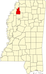 Contea di Quitman – Mappa