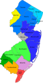 New Jersey counties by metropolitan area