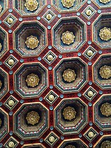 Coffered ceilings of Mir Castle, Belarus