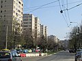 Sibiu street, looking towards 1 May boulevard and Z-type apartment buildings (1968-1969)