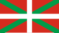 64 Drapeau des Pyrénées-Atlantiques à l'Ouest (drapeau du Pays basque)[22]