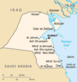 CIA map of Kuwait