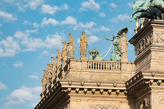 Balcony of the National Theater in Prague